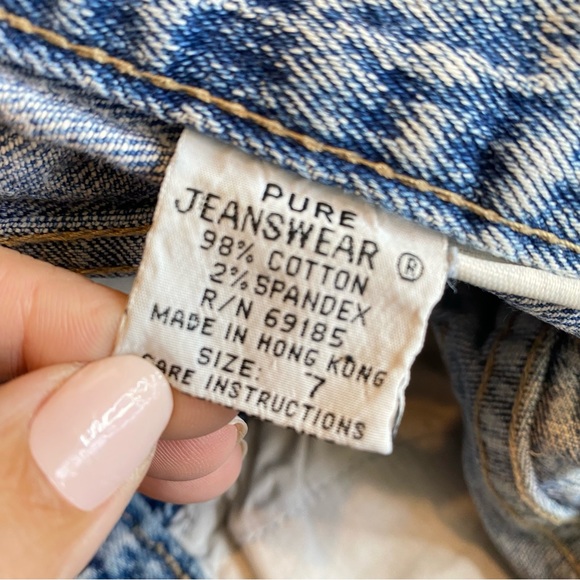 Vintage 80’s mom jeans PURE JEANSWEAR acid wash look size 7 - Picture 6 of 8